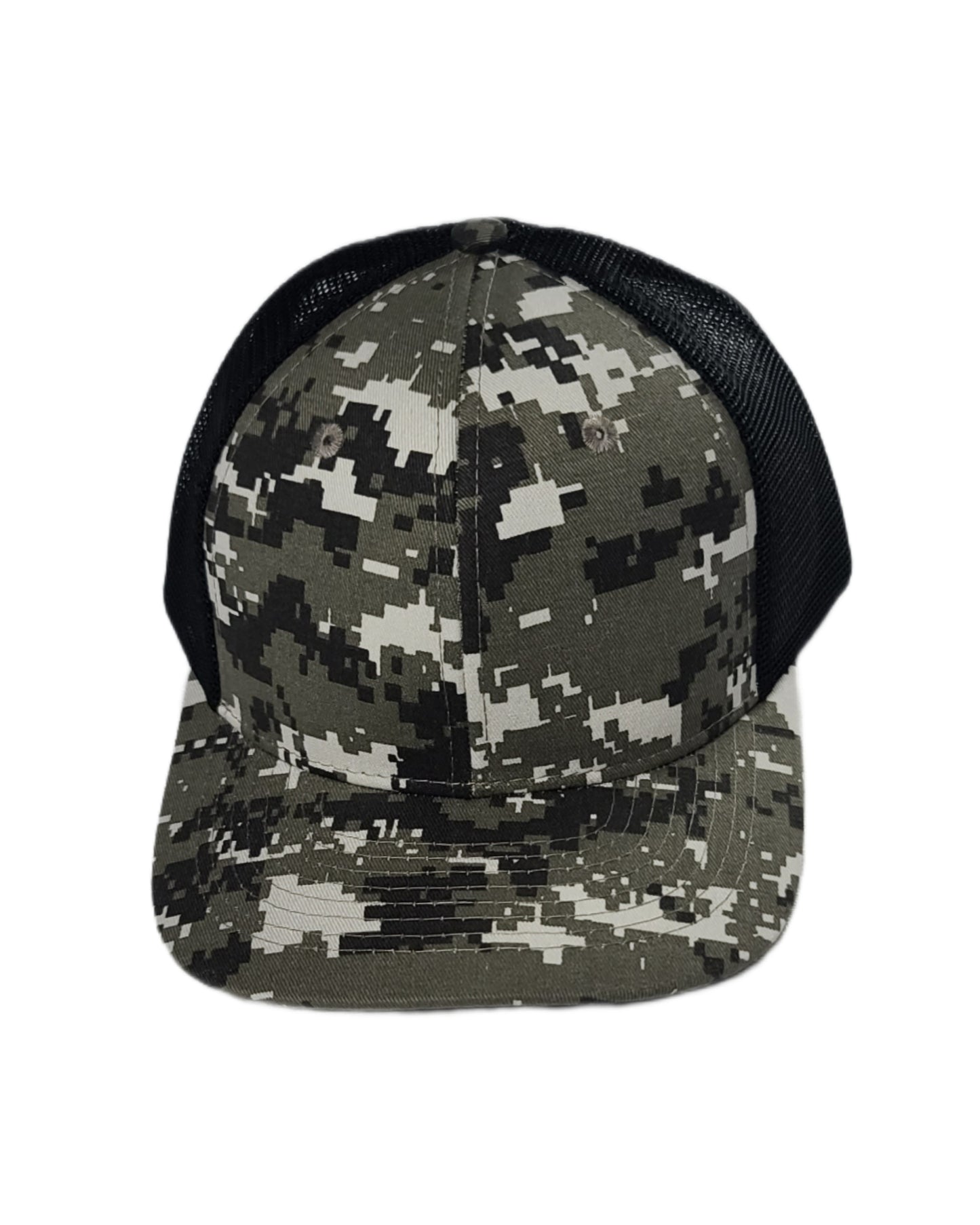 digital camo and black mesh trucker hat blank caps Calitrendz