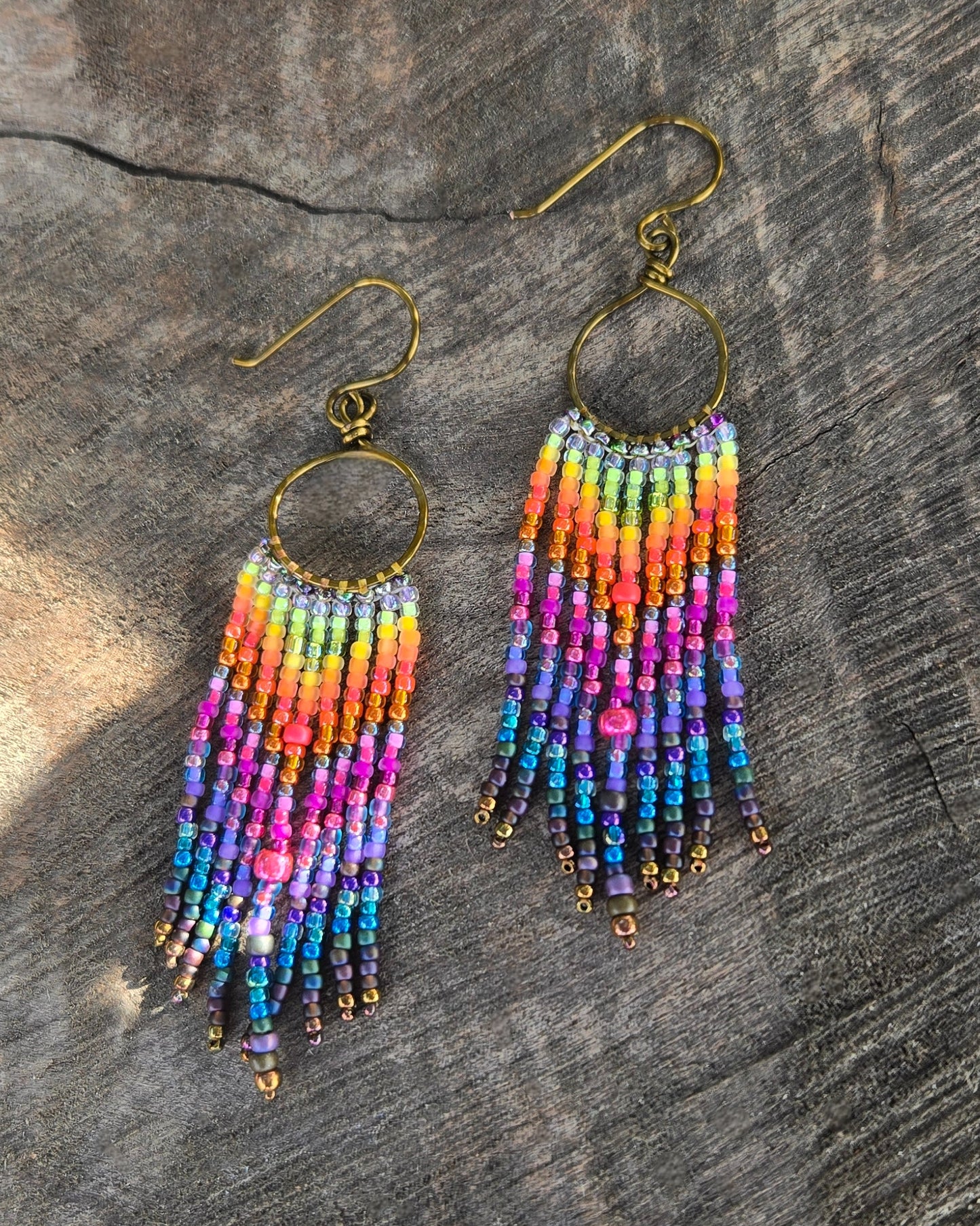 From the Ashes Bronze Dangle Earrings