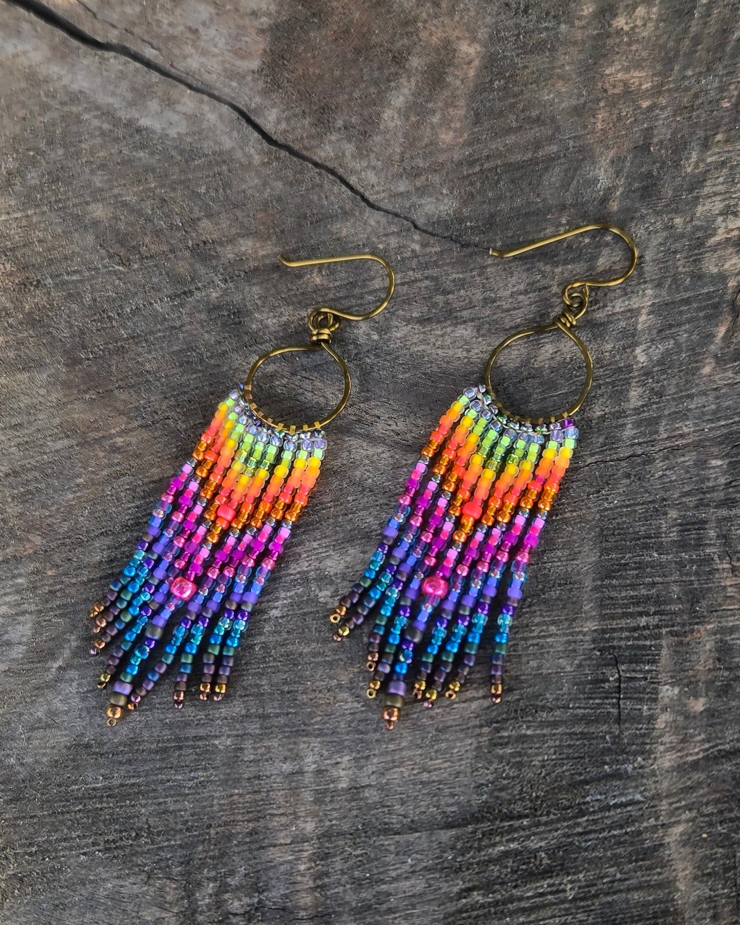 From the Ashes Bronze Dangle Earrings