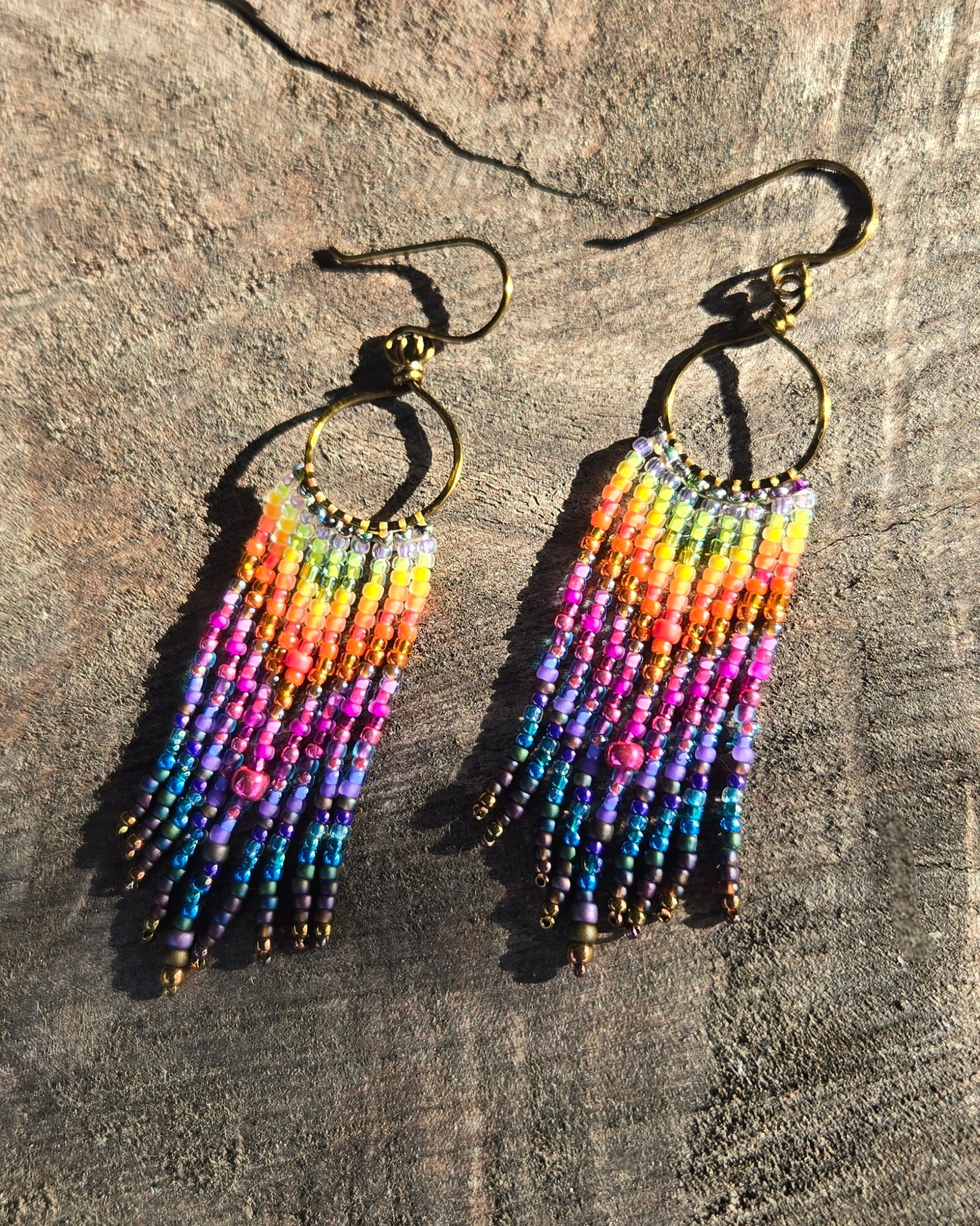 From the Ashes Bronze Dangle Earrings