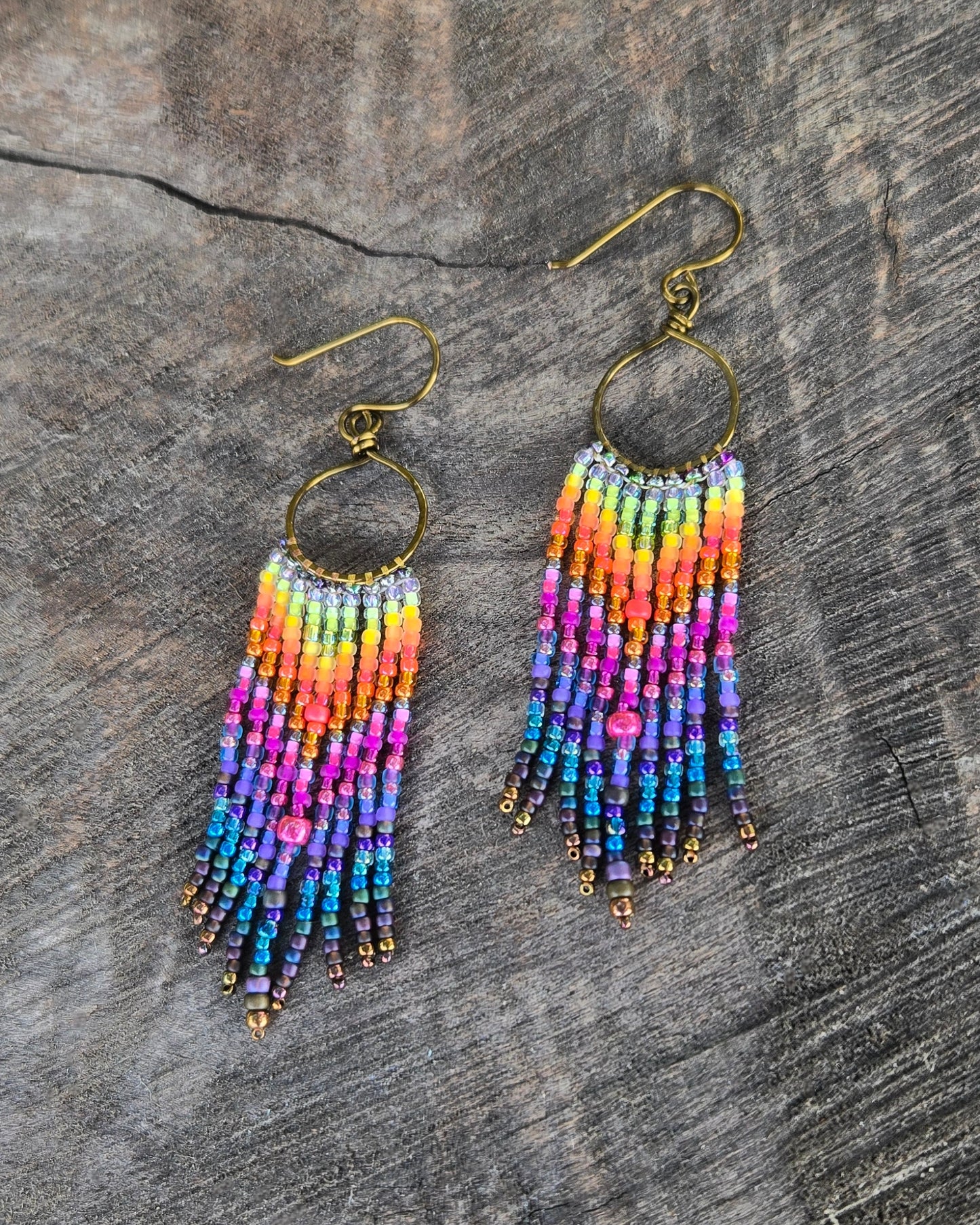 From the Ashes Bronze Dangle Earrings