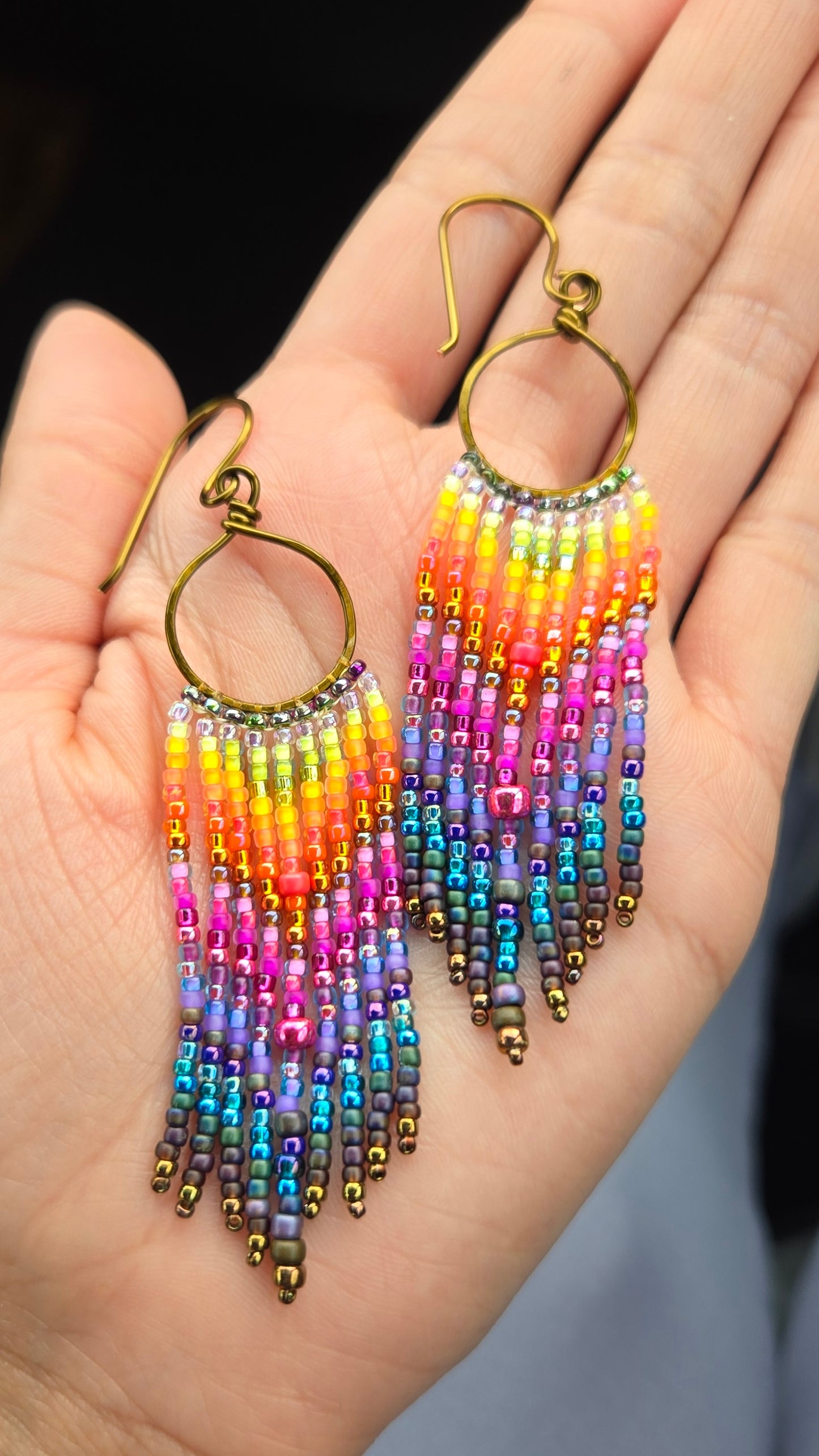 From the Ashes Bronze Dangle Earrings