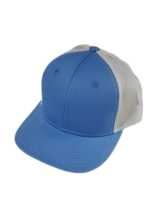 light blue and white mesh trucker hat caps Calitrendz