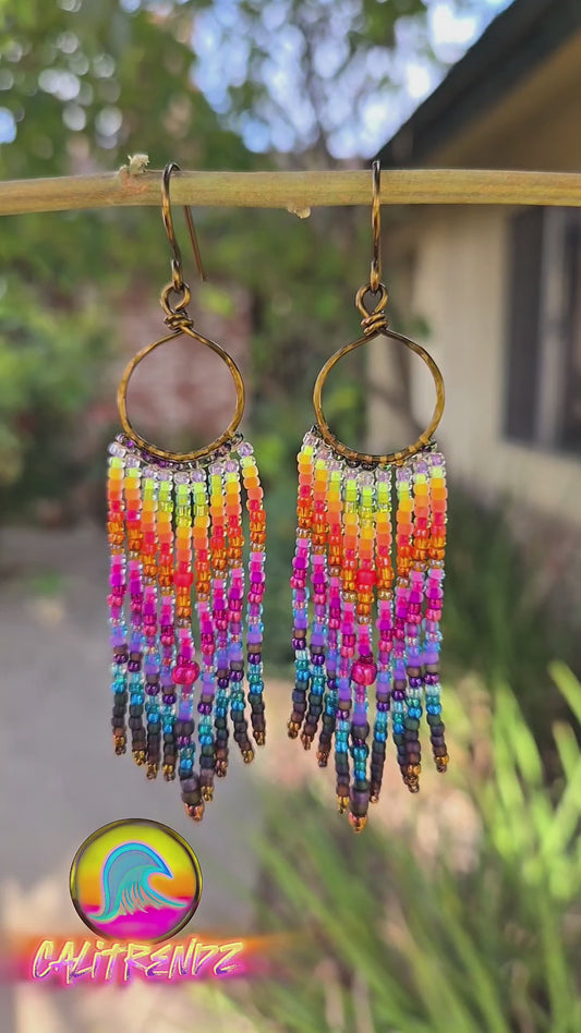 From the Ashes Bronze Dangle Earrings