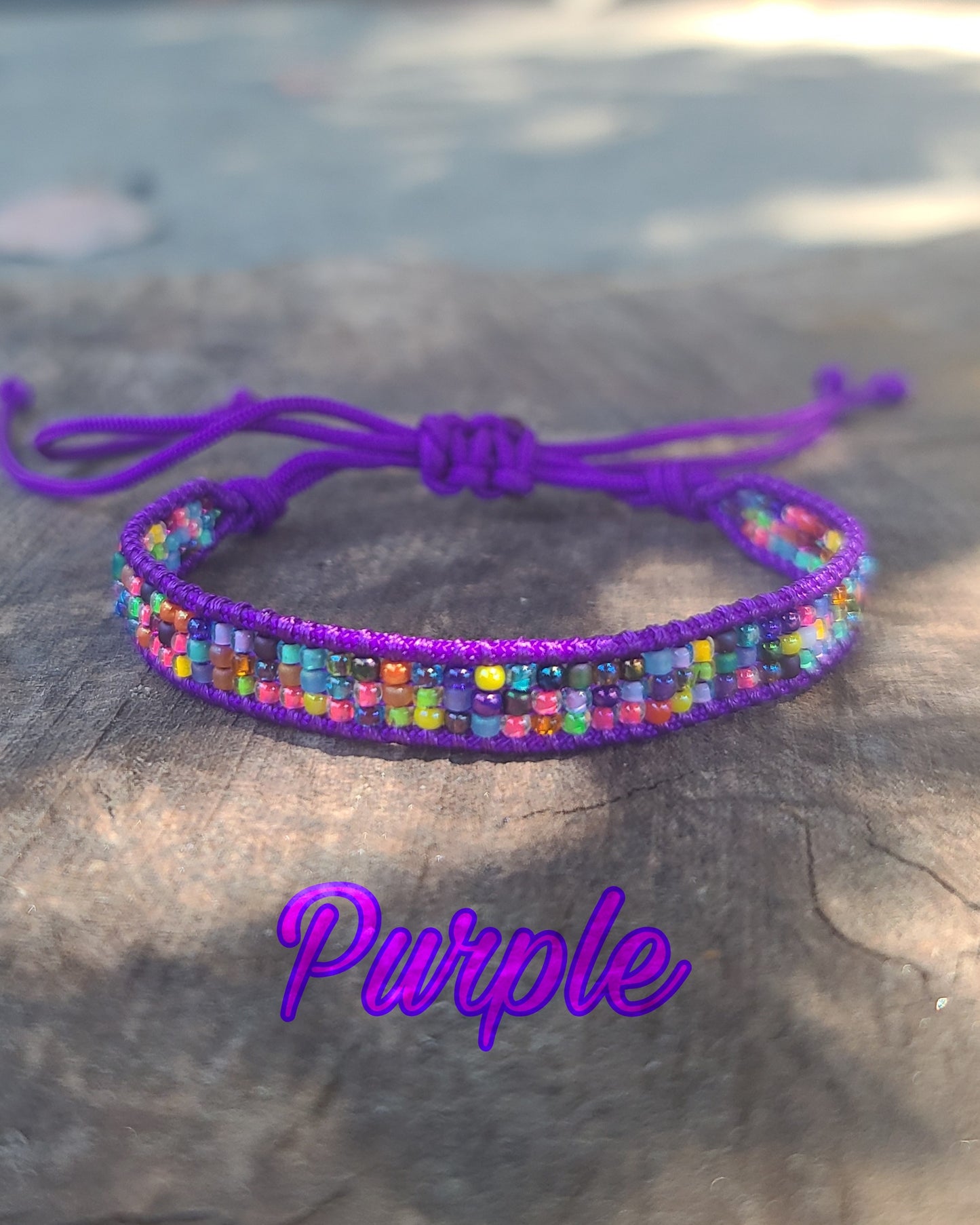 Rainbow Mix 3 Strand Beaded Bracelet