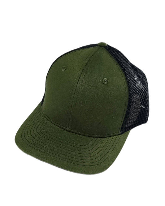 army green and black mesh trucker hat calitrendz