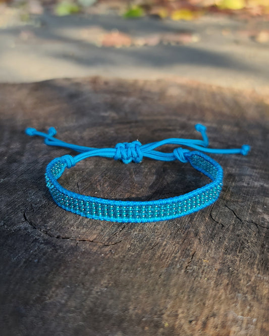 beaded turquoise azul blue bracelet Calitrendz by Tiffany Creek
