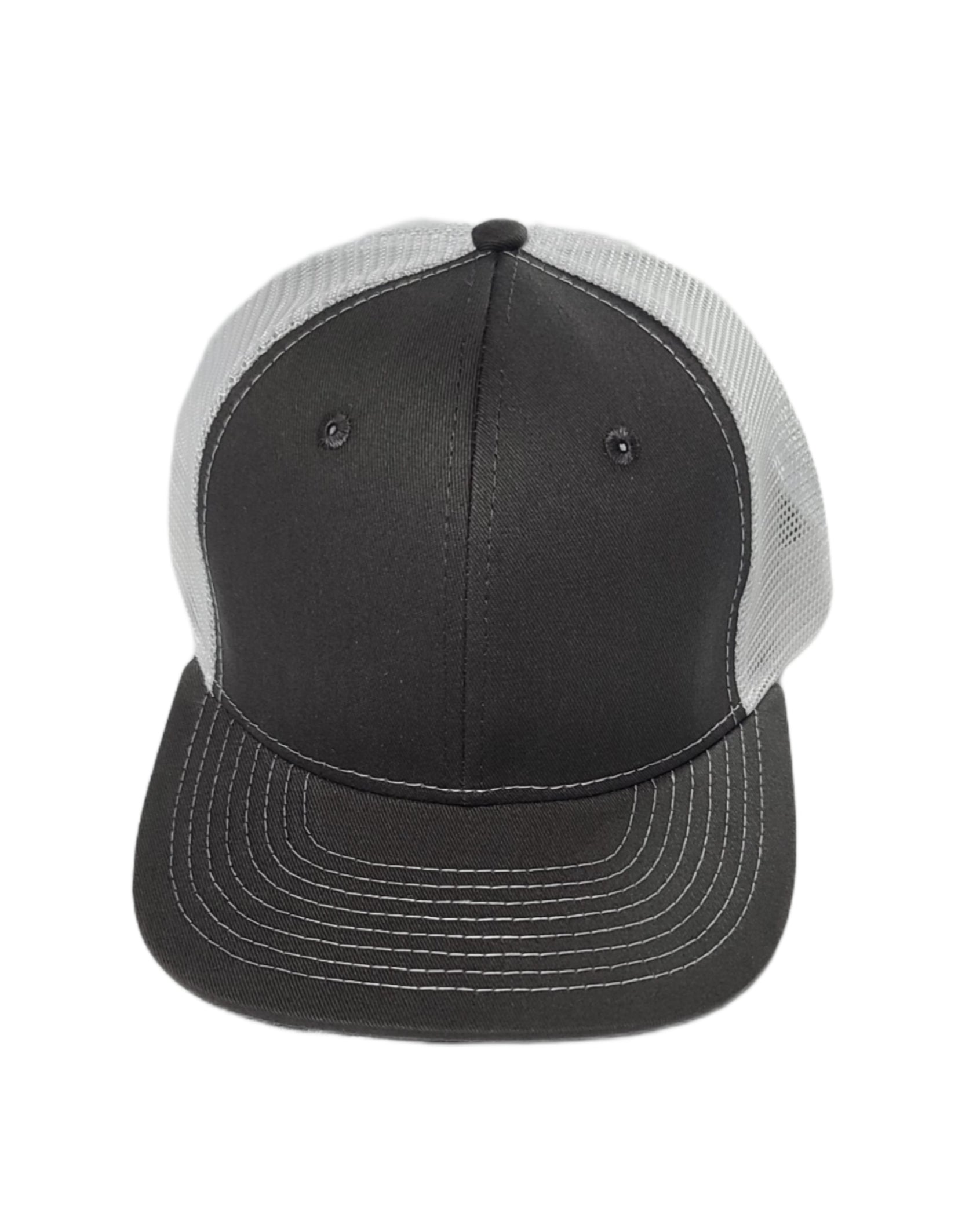 dark gray and white mesh trucker hat blank caps Calitrendz