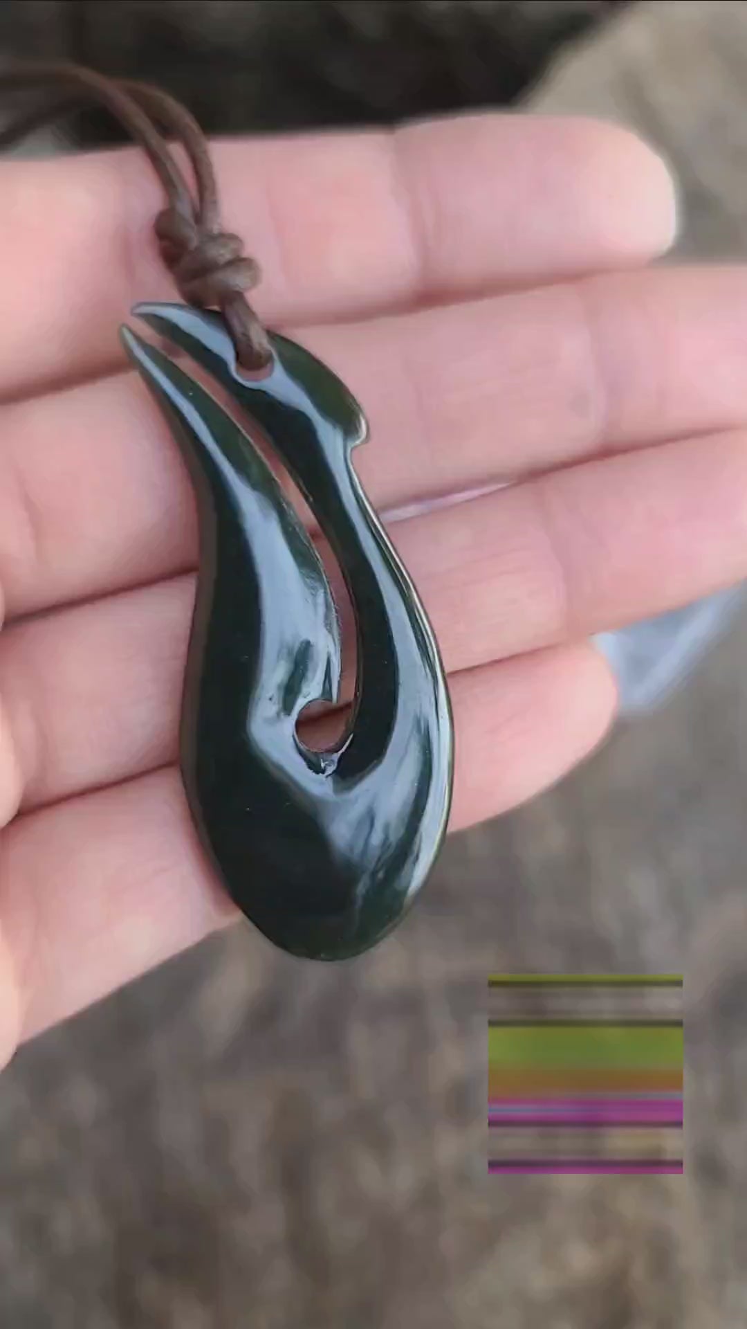 Maori Style hei matau jade pendant necklace Calitrendz