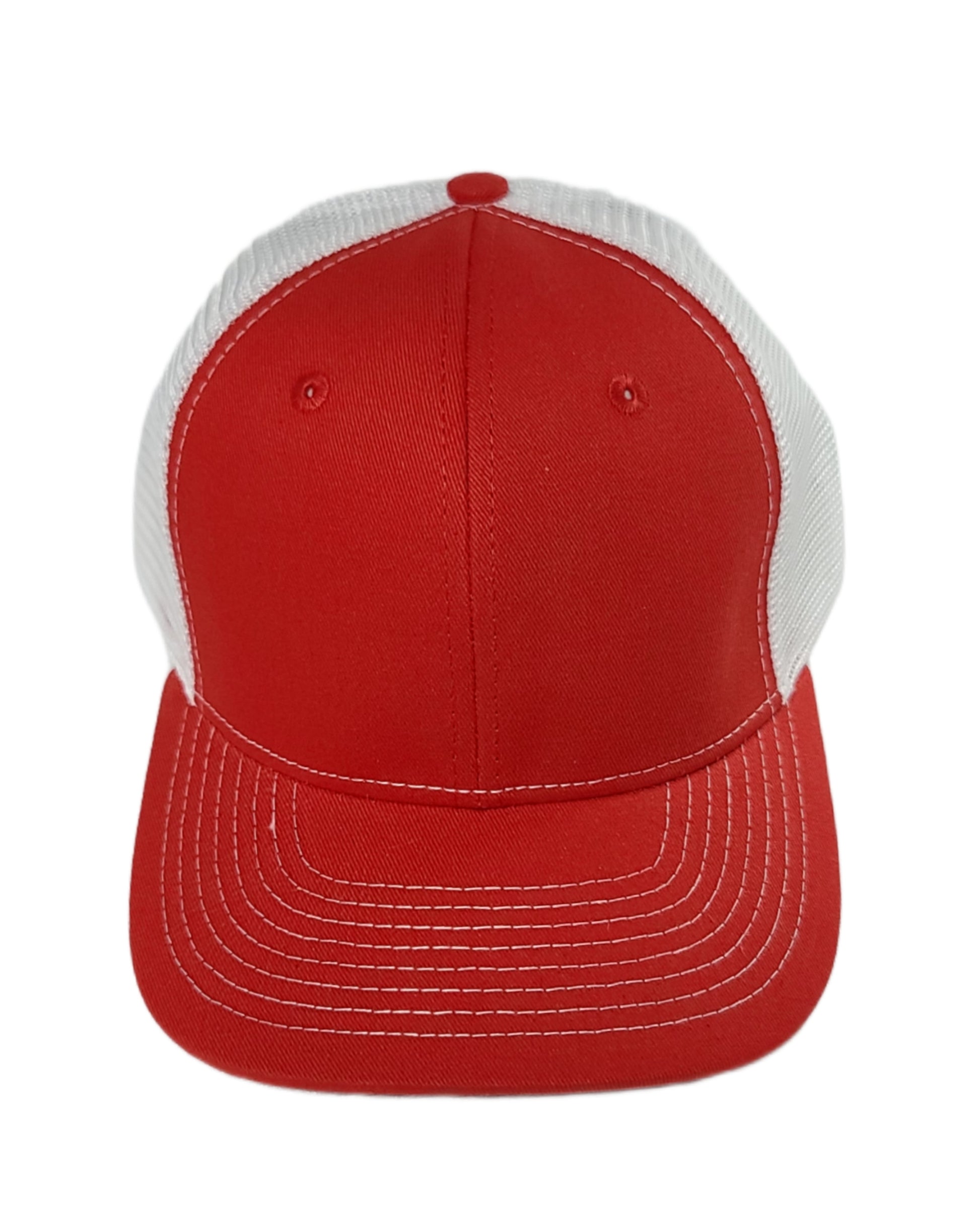 red and white mesh trucker hat blank caps Calitrendz