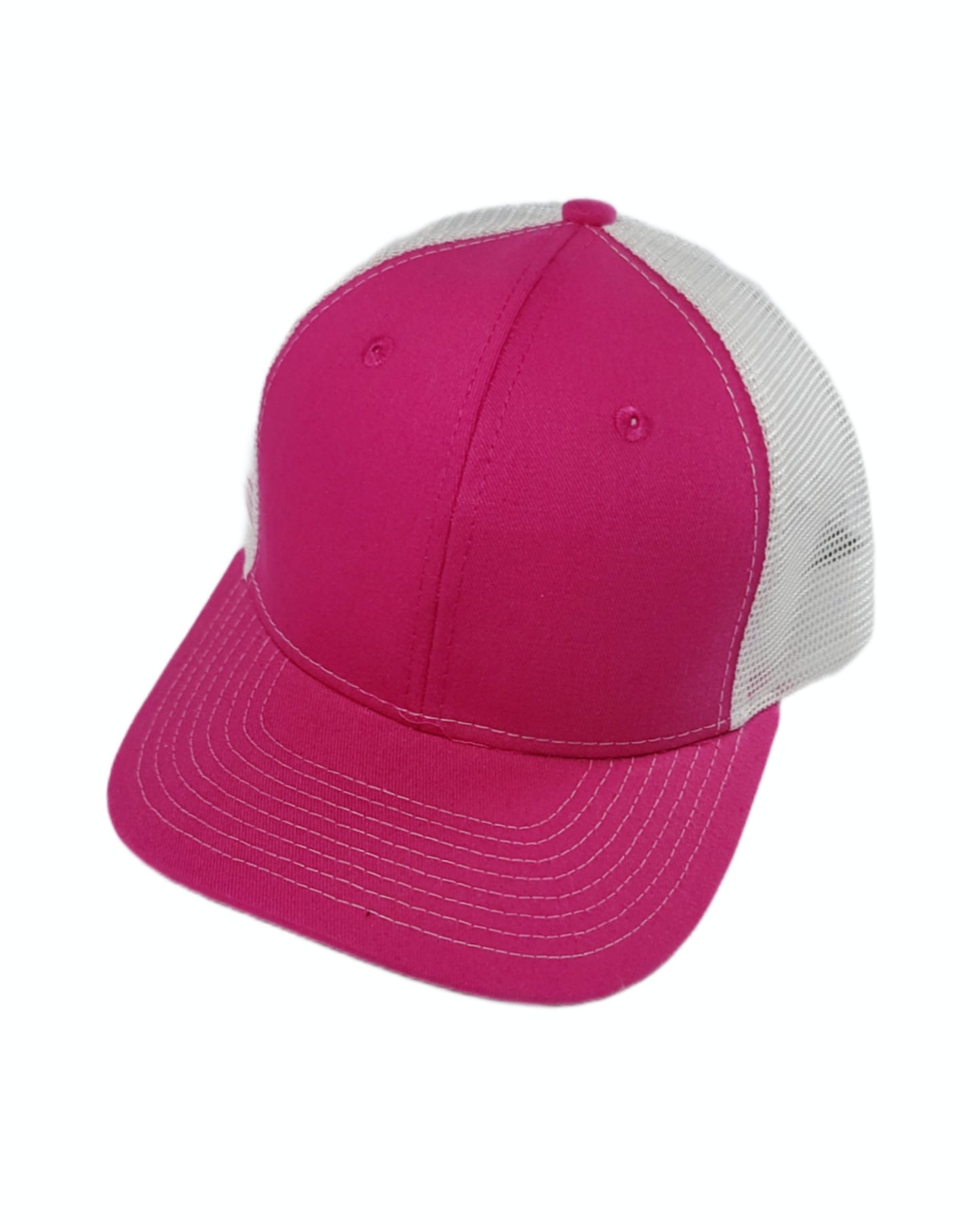 hot pink and white mesh trucker hat calitrendz