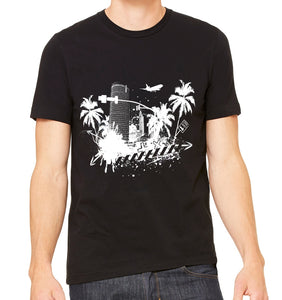 Grunge City Graphic T Shirt
