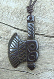 Bone Tribal Ax Necklace