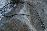 Black Surfer Cross Bone Necklace