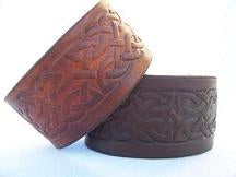 Celtic Knot Leather Cuff Bracelet