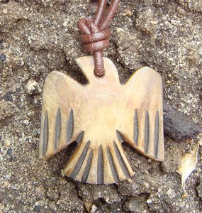 California Eagle Burnt Horn Necklace