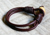 Double Layer Leather Bracelet