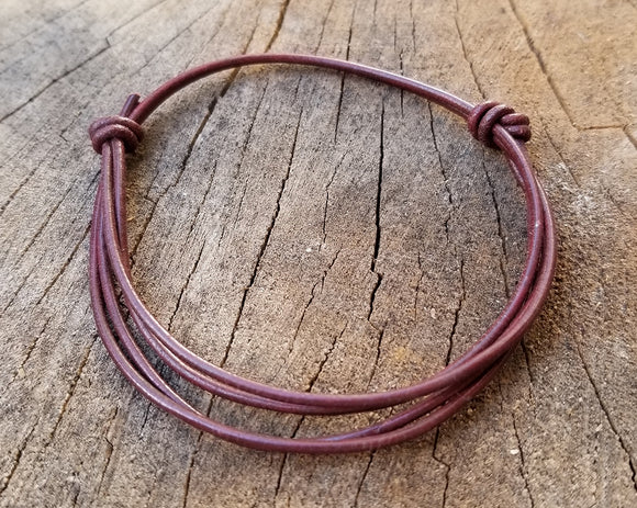 Double Leather Cord Bracelet