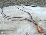 Golden Horn Polynesian Fish Hook Necklace