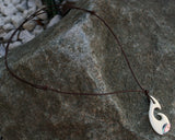 Maori Fish Hook Paua Shell Fish Hook Necklace