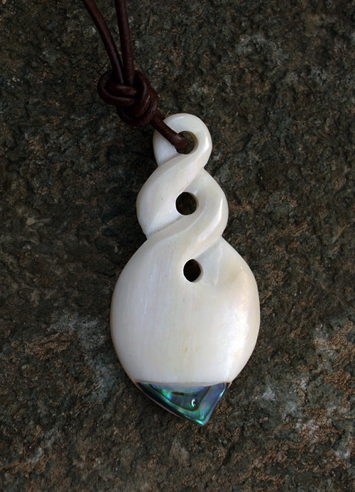 Maori Paua Shell Twist Necklace