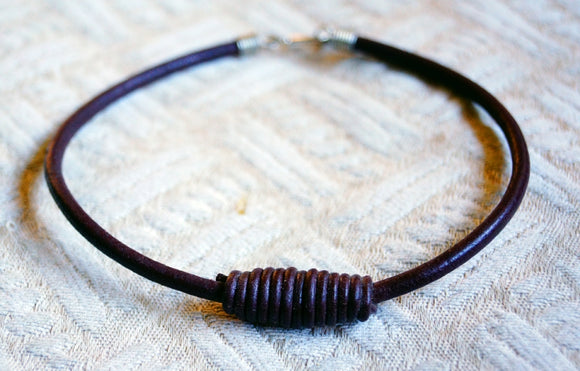 Tribal Style Leather Necklace